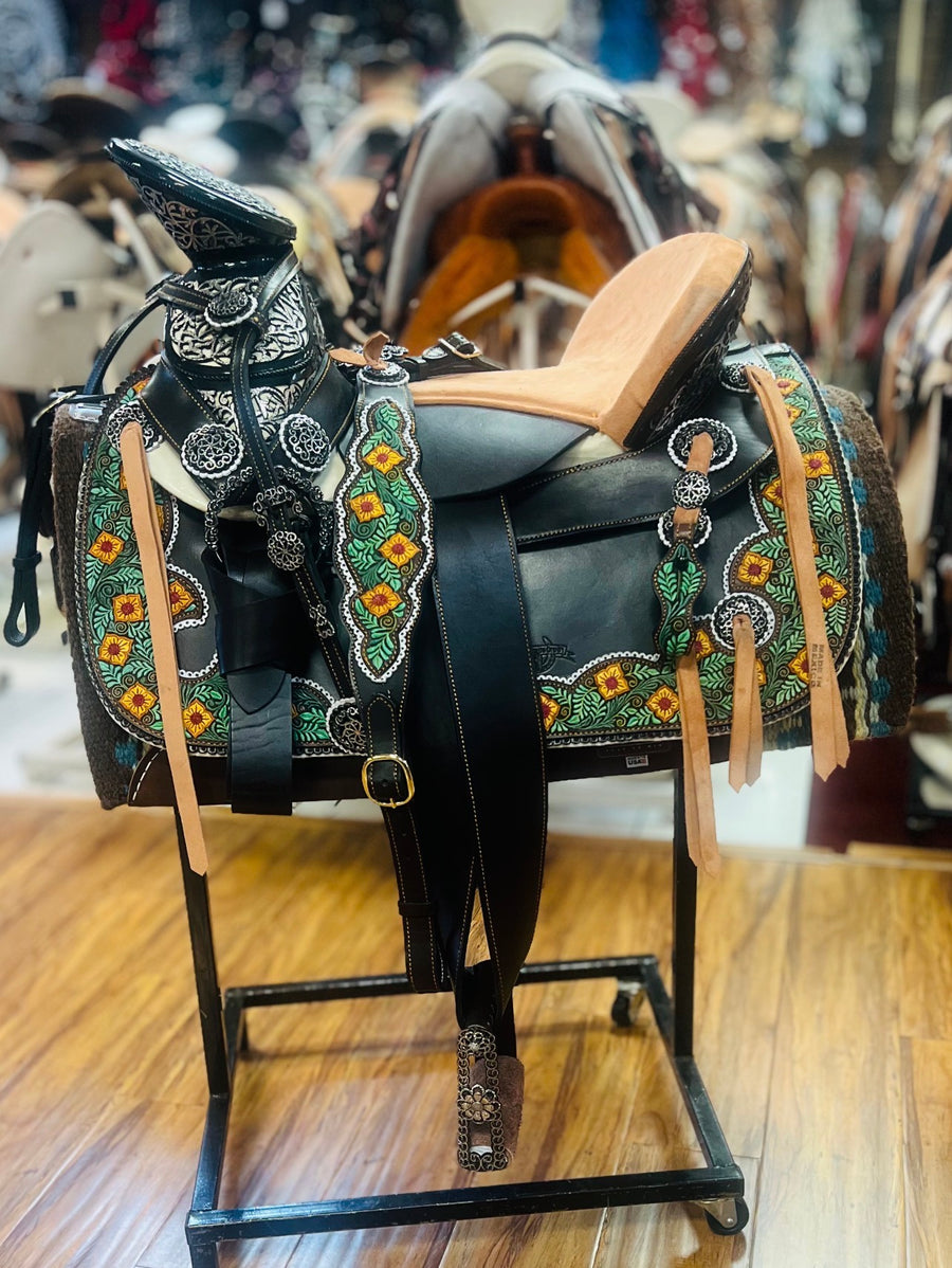 SILLA DE MONTAR PITEADA