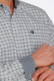 Cinch Men's MTW1105394 Grey Long Sleeve Shirt