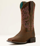 Ariat Women's Round Up StretchFit Western Boots - Broad Square Toe 10064078