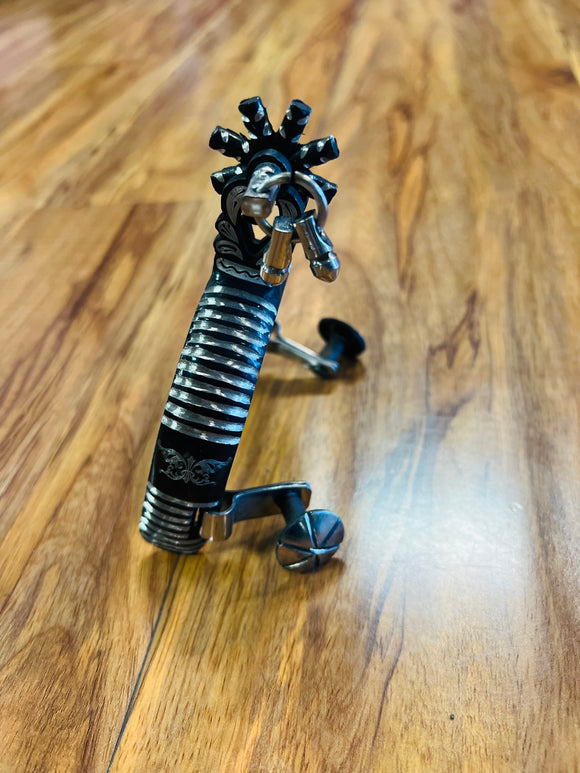 Espuelas Charras  Negras Mexican Black Spurs