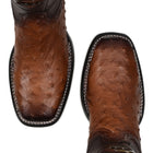 BOTA CUADRA SQUARE TOE OSTRICH BOOTS CU457