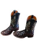 CONGNAC FISH PRINT COWBOY BOOTS