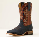 Ariat Men's Navy Bison & Ginger Spice TekStep Wide Square Toe Boots 10063784