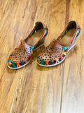 SINDY LEATHER SANDALS HEELS 1732