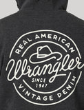 New! Wrangler Men's Vintage Logo Full Zip Hoodie 112336412