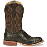 Tony Lama Men's Quaid Full Quill Brown Square Toe Western Boot TL5354