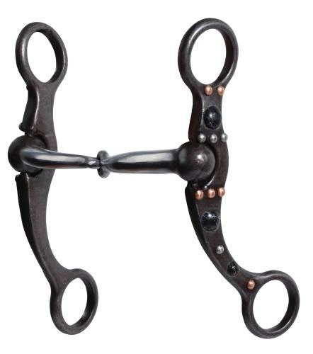 Dot Shank Snaffle Black PCB-145-BLA