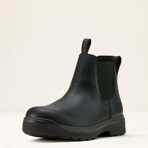 Ariat Men's Turbo Chelsea Waterproof Work Boots - Soft Toe 10060896 " D "