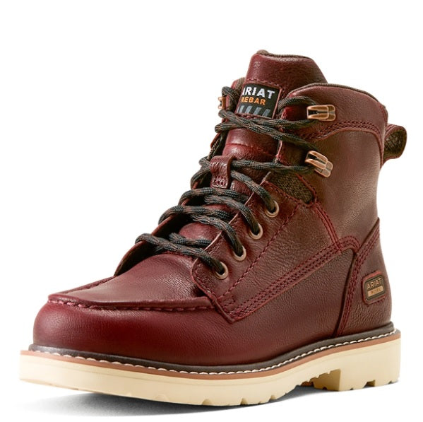 Ariat Women's 6" Rebar Lift Moc Work Boots - Soft Toe 10080477