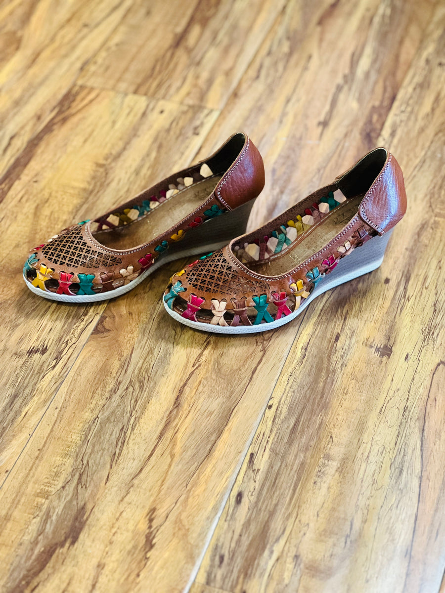 ROXY'S LEATHER SANDALS HEELS 1731