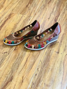 ROXY'S LEATHER SANDALS HEELS 1731