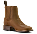 Ariat Women's Booker Chelsea Distressed Brown Bantamweight Wide Square Toe Cowboy Boots 10063973