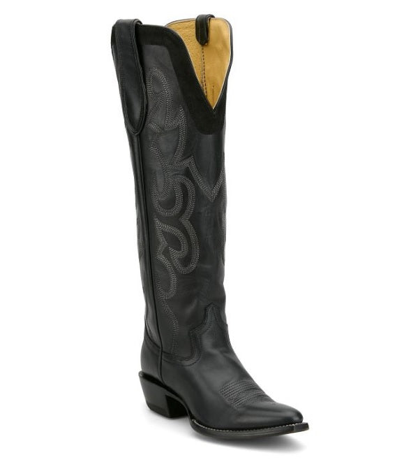 Justin Women's Ada 17" Black Tall Western Boots VN4484L