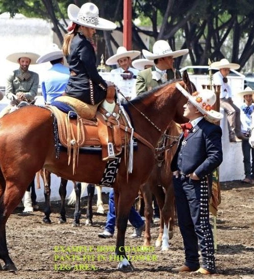 Traje charro best sale azul marino