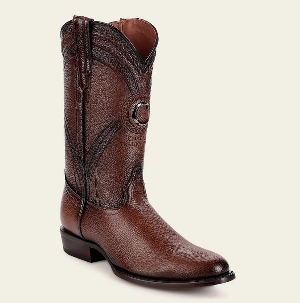 BOTA CUADRA TRADICIONAL EN PEIL GENUINA PARA CABALLERO CU858