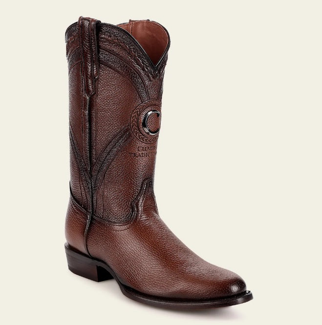 BOTA CUADRA TRADICIONAL EN PEIL GENUINA PARA CABALLERO CU858