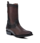 BOTIN CUADRA EN PIEL GENUINA PARA CABALLER CU860