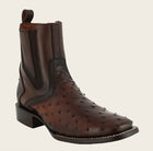 BOTA CUADRA DE VESTIR EN PIEL GENUINA DE AVESTRUZ PARRA CABALLERO CU888