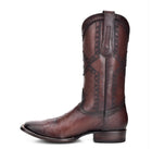 BOTA DE PIEL GENUINA DE AVESTRUZ CUADRA CU426