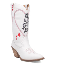 Dingo Women's Queen A Hearts Western Boots  Snip Toe