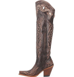 Dan Post Women's Kommotion Chocolate Leather 20" Western Boots DP4342