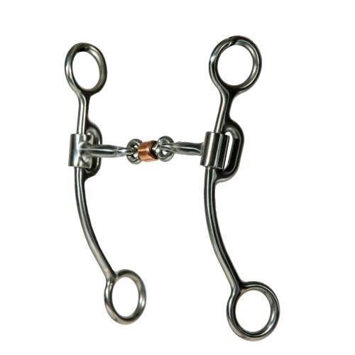 Professionals Choice Equisential Smooth Dog Bone Snaffle 7in Shank Bit EQB-1032