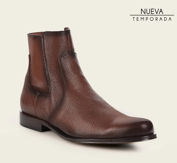 BOTINE FRANCO CUADRA DE VESTIR EN PIEL GENUINA DE VENADO PARA CABALLERO  FC862