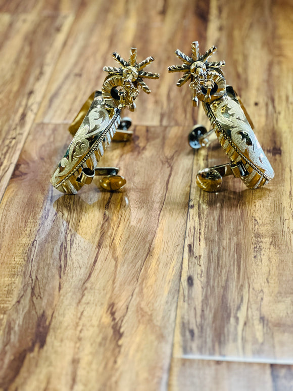 Espuelas Bañadas En 24K De Oro