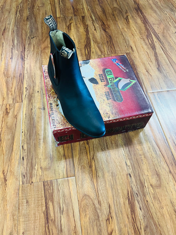 Botines Charros Grasso Original El Besserro Color Negro