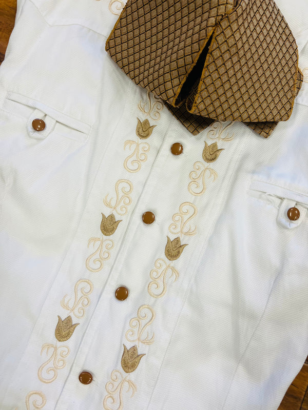CAMISA CHARRA BORDADA *FREE SHIPPING*