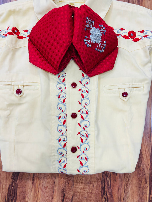 CAMISA CHARRA BORDADA *FREE SHIPPING*