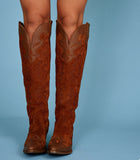 Dingo Women's Drama Queen Overlay Tall Western Boots - Round Toe DI2251-BG4