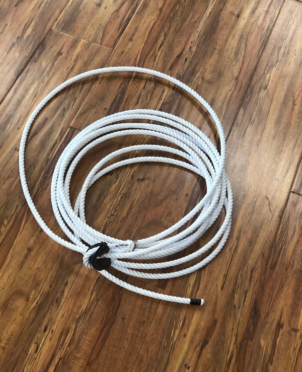 Soga Para Florear . 25FT. ALL WHITE TRICK ROPING ROPE.