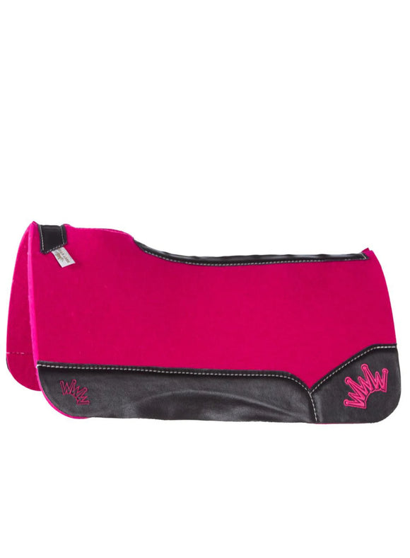 Best Ever Pads Kush Hot Pink Felt Saddle Pad 32 x32 1