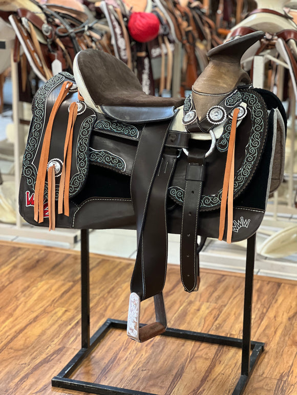SILLA DE MONTAR PITEADA