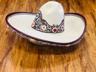 SOMBREROS DE CHARRO DE PELO BORDADO EN PITA FINA TOQUILLA Y RIBETE