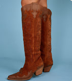 Dingo Women's Drama Queen Overlay Tall Western Boots - Round Toe DI2251-BG4
