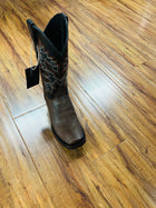 MEN'S BROWN BROWS BOOTS 100% LEATHER WIDE SQUARE TO COWBOY BOOTS