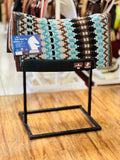 Classic Equine Zone Wool Top Pad 32"x34" CHESTNUT-TURQUOISE