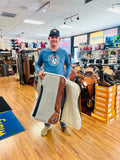 Best Ever 1" Kush Fleesar Series Saddle Pad with Black Crocodile Wear Leathers- 32X32 Free: Best Ever Mule Tape Halter w/ 8.5′ Lead
