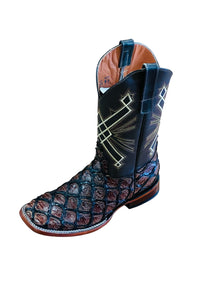 CONGNAC FISH PRINT COWBOY BOOTS