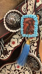 ESCAPULARIO DE LA VIRGEN DE GUADALUPE EN  COLOR AZUL