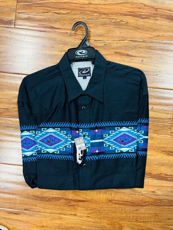 VINTAGE STYLE ARIZONA AZTEC BORDER SHIRT