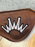 Best Ever Pads Kush Fleece 1 Inch Felt Saddle Pad with Brown Wear Leathers