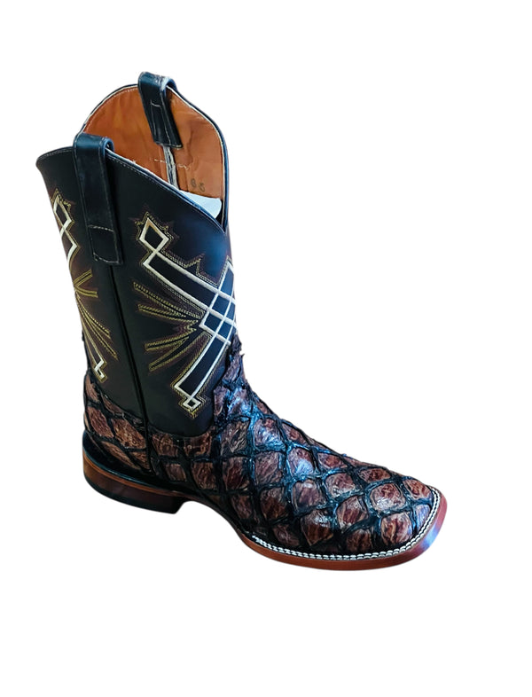 CONGNAC FISH PRINT COWBOY BOOTS