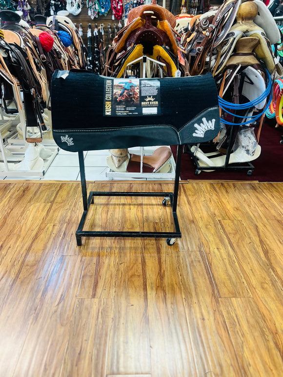 Best Ever Pads 1  Inch Kush Black Felt Saddle Pad