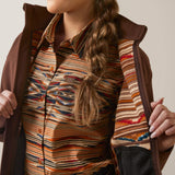 Ariat Ladies Team Logo Chimayo Shaved Chocolate Softshell Jacket 10046017