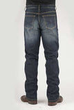Stetson Mens Blue Cotton Blend 1210 Straight X Jeans 11-004-1210-8001 BU
