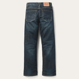 Stetson Mens Blue 100% Cotton Modern Pieced Back Jeans 11-004-1312-4070 BU