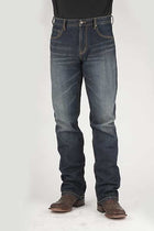 Stetson Mens Blue Cotton Blend 1210 Straight X Jeans 11-004-1210-8001 BU